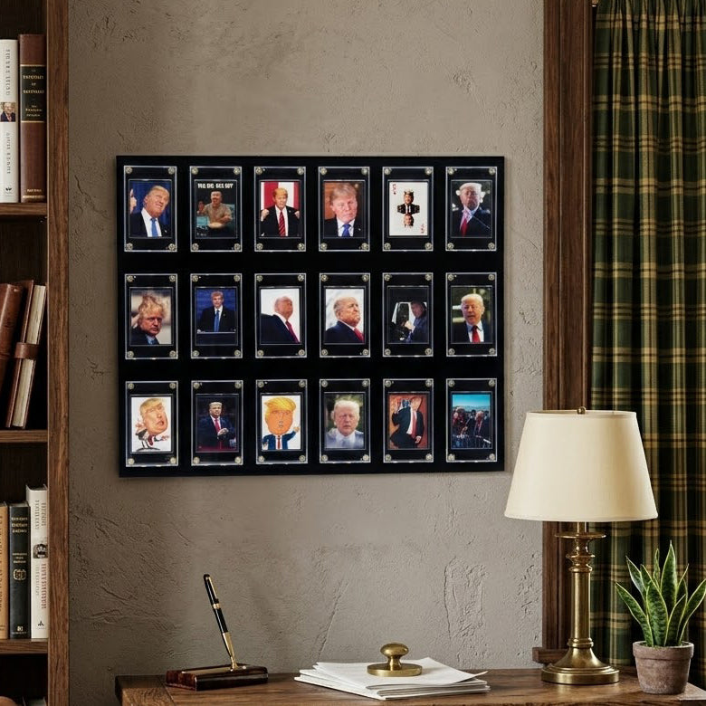 Donald Trump Trading Card Display - Includes 18 Donald Trump Trading Cards