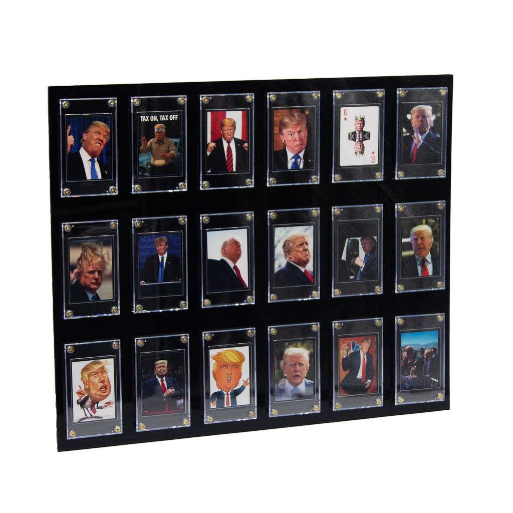 Donald Trump Trading Card Display - Includes 18 Donald Trump Trading Cards